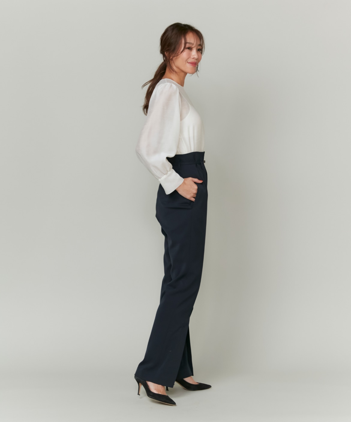 STORYコラボ》ベルト付き2WAYパンツ《ROBE SUPERIOR CLOSET》｜INED