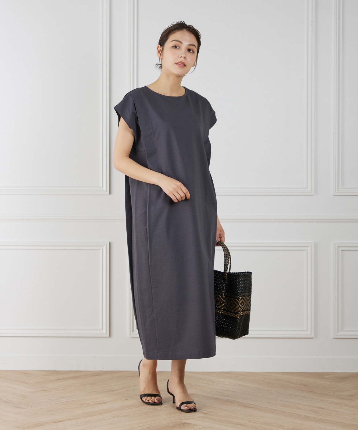 ショルダータックワンピース｜7-IDconcept.（セブンアイディコンセプト