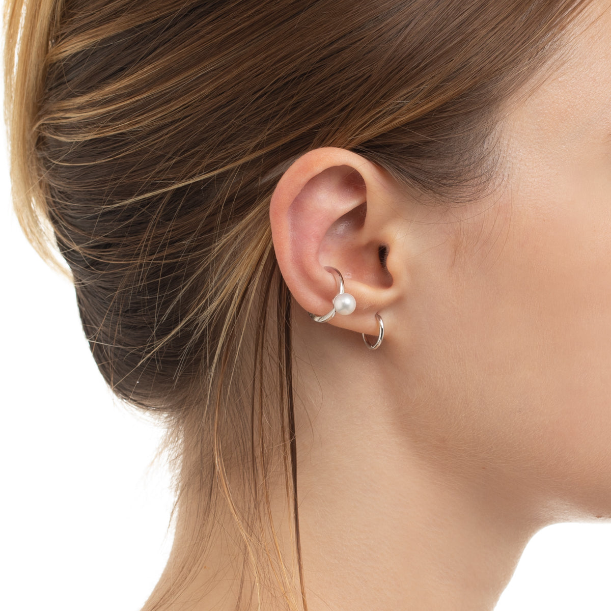 K18 MANHATTAN フープ ピアス Mサイズ