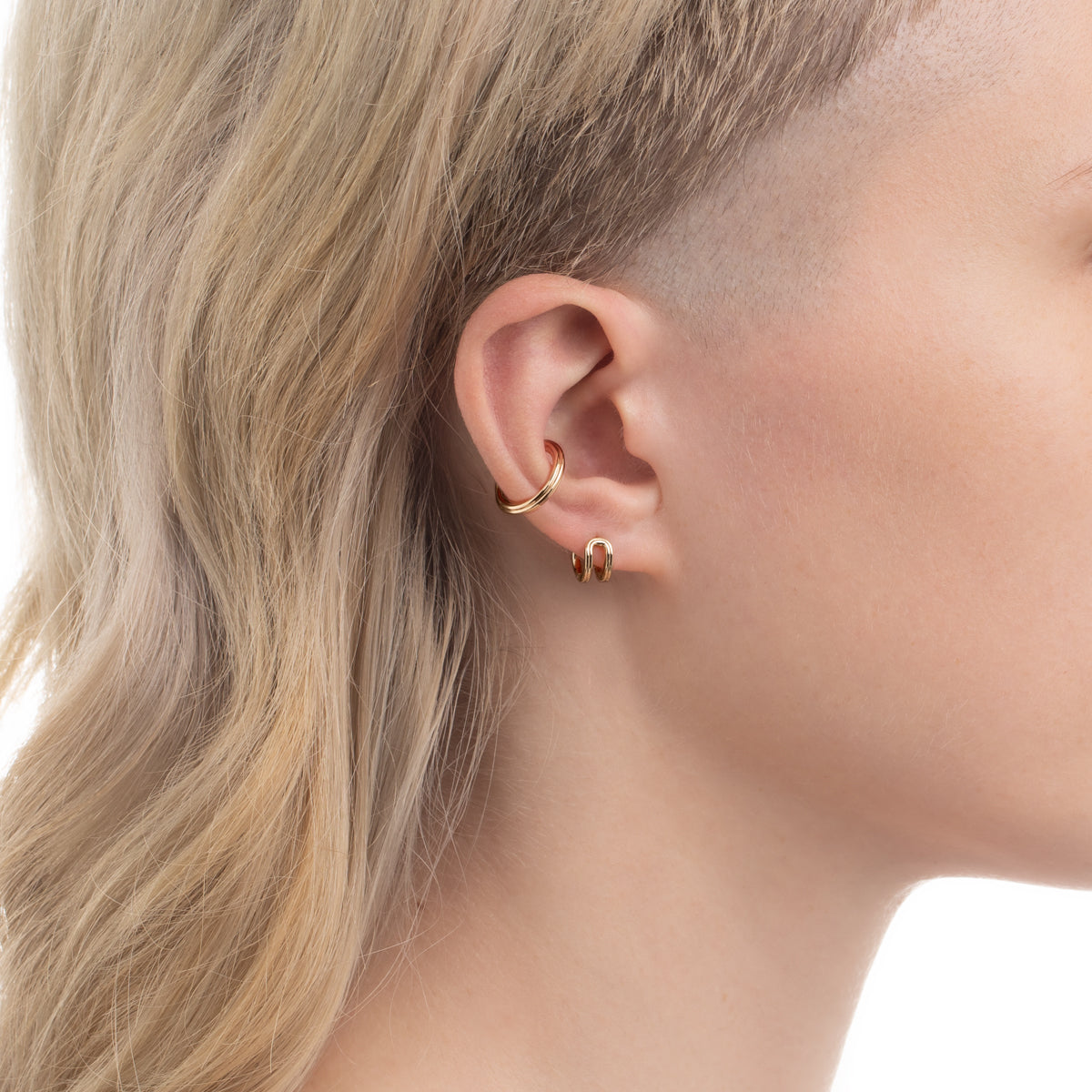 BELUGA ダブル ヒンジ ハギー ピアス XSサイズ