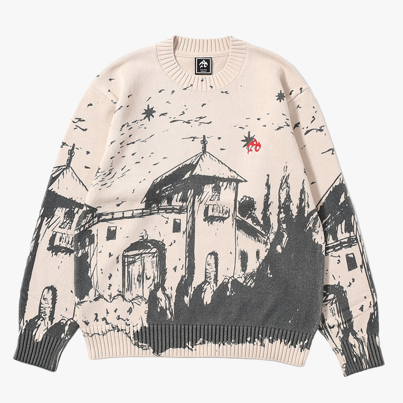 GRAPHIC KNIT -2.COLOR- | IN ONLINE STORE