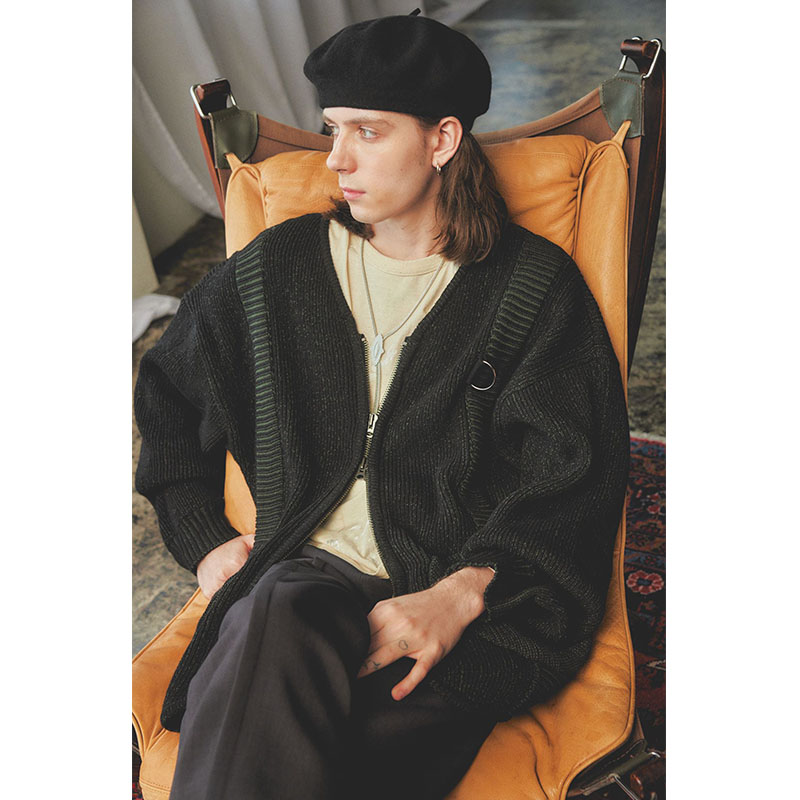 OVERSIZE ZIP CARDIGAN -2.COLOR- | IN ONLINE STORE