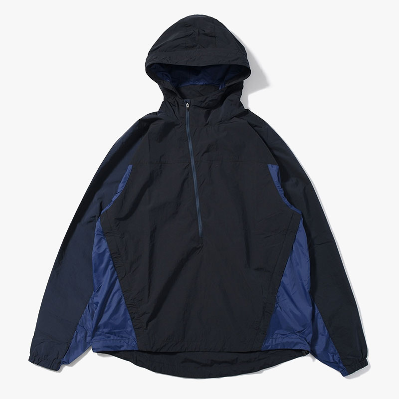 ORGANIZED HOODED PULLOVER / RIPSTOP NYLON -NAVY- | IN ONLINE STORE