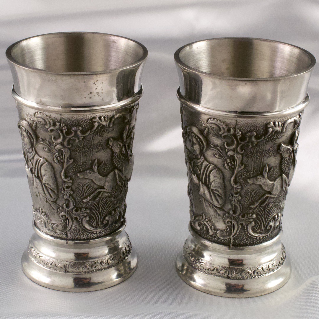 ドイツ（Frieling） Zinn Germany マグカップ 2点セット 95%錫製 2点