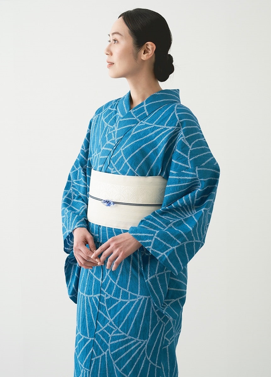 ゆかた 有松鳴海絞り 夏海の光 納戸色（お取り寄せ品） | 浴衣