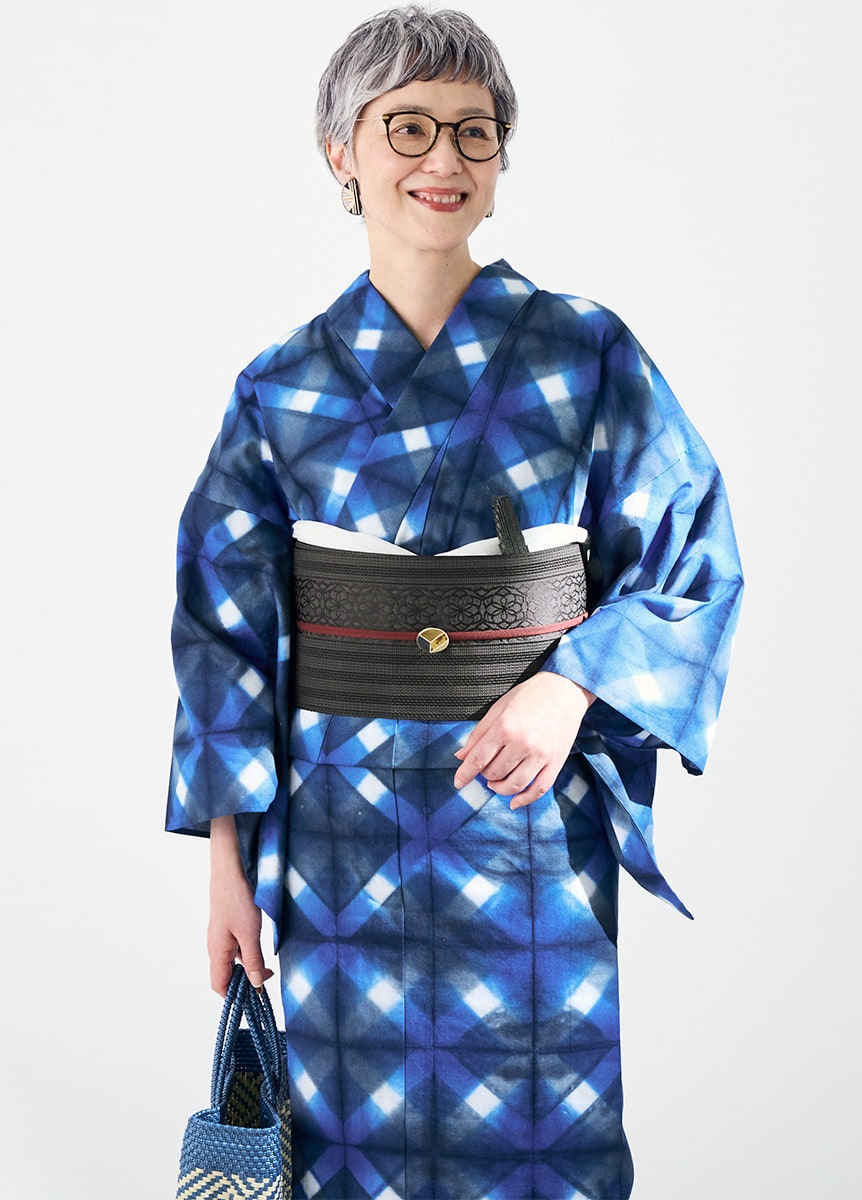 粗紗半幅帯 博多織 華切子・焦茶（ご予約受注品） | 帯 | やまと