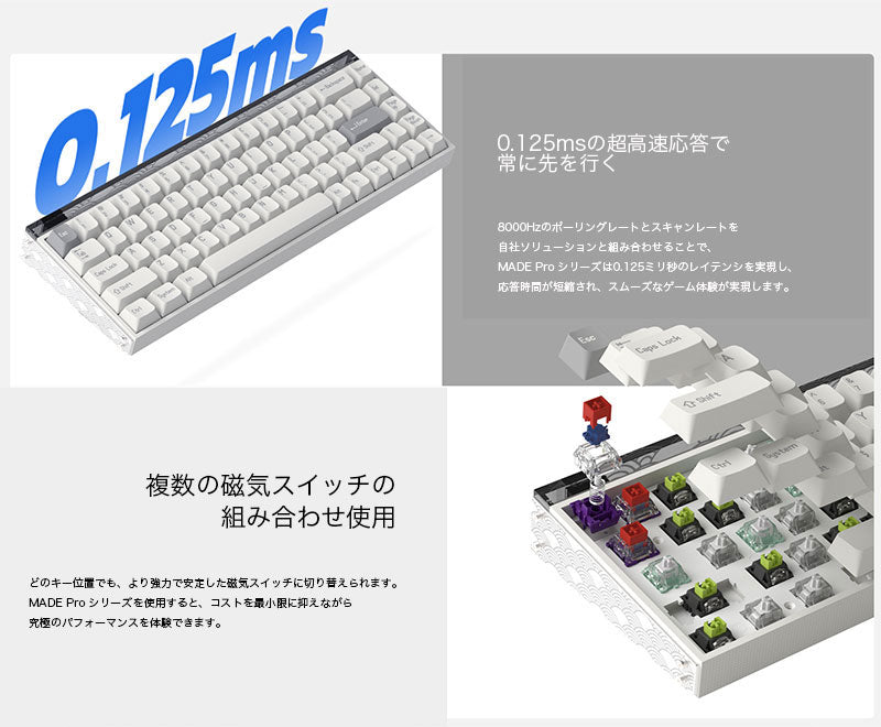 MelGeek MADE68 Pro Elements ゲーミングキーボード 英語配列 有線