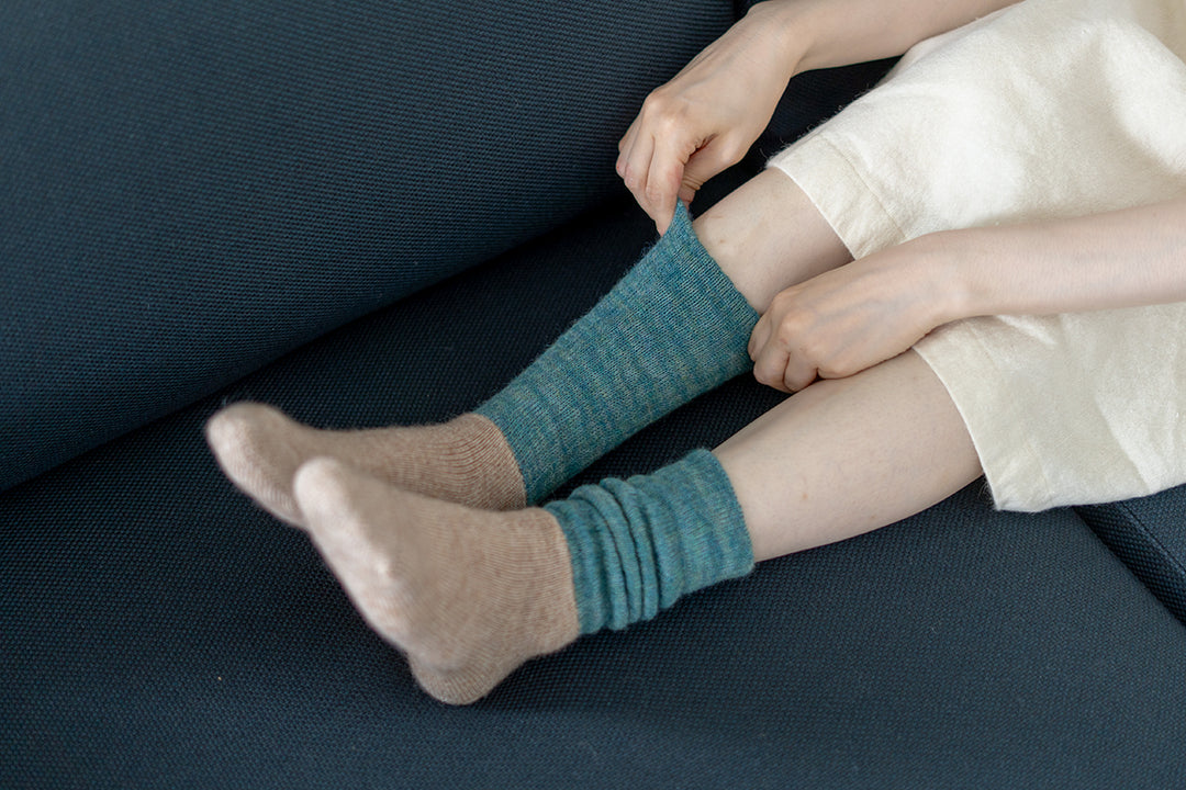 OSLO モヘアウールパイルソックス ｜NISHIGUCHI KUTSUSHITA（ニシグチ