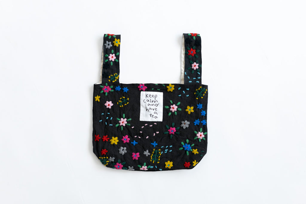 pot and tea 毛糸刺繍バッグ ｜くらすこと公式オンラインストア