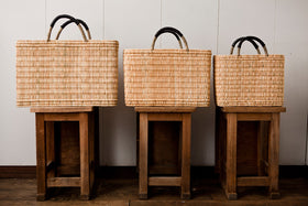 warang wayan ストローかごバッグ 深型 黒 ｜くらすこと公式オンライン