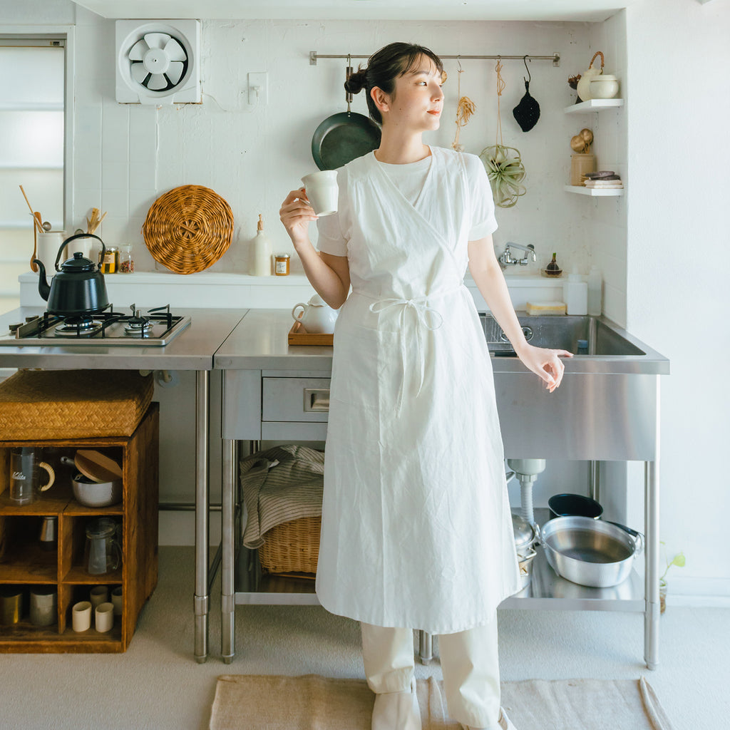 カシュクールエプロン｜くらすことの日常生活着 ｜くらすこと公式