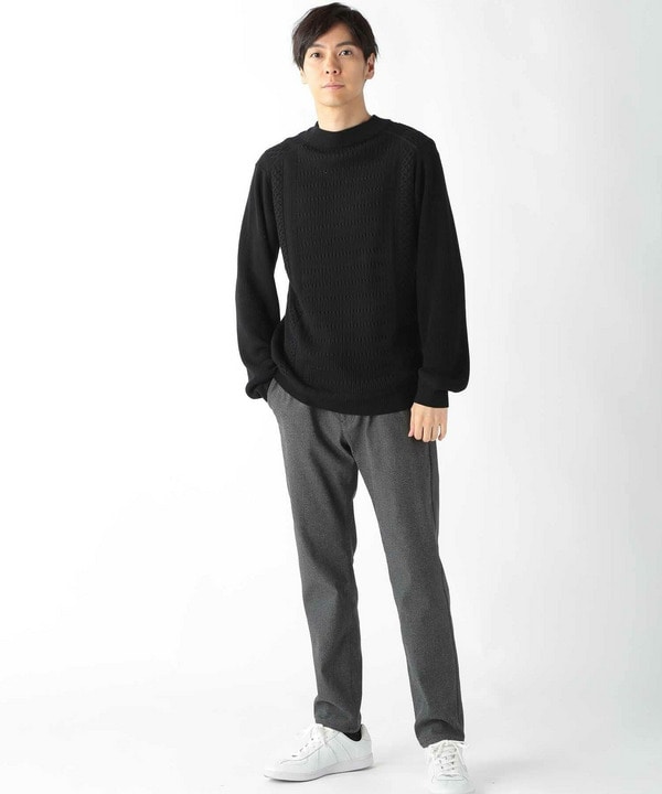 スウィッチデザイン モックネックニット｜メンズファッション通販