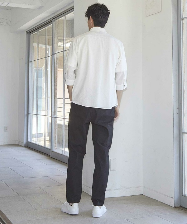 タックストライプローン7分袖シャツ｜メンズファッション通販 MEN'S