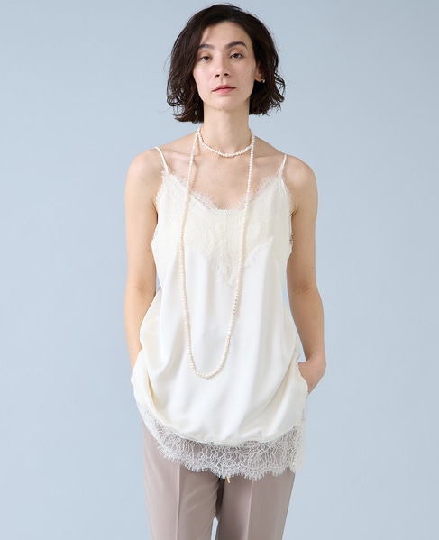 レーストリムキャミソール｜Liesse（リエス）｜商品詳細｜メルローズ