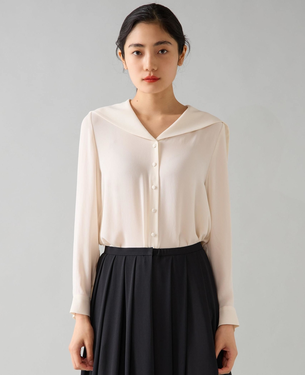 バイカラーセーラーブラウス｜TIARA（ティアラ）｜商品詳細