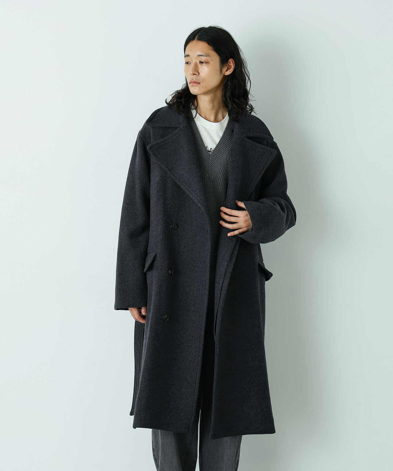 HOTEL PALACE」ウールカシミヤ ロングコート