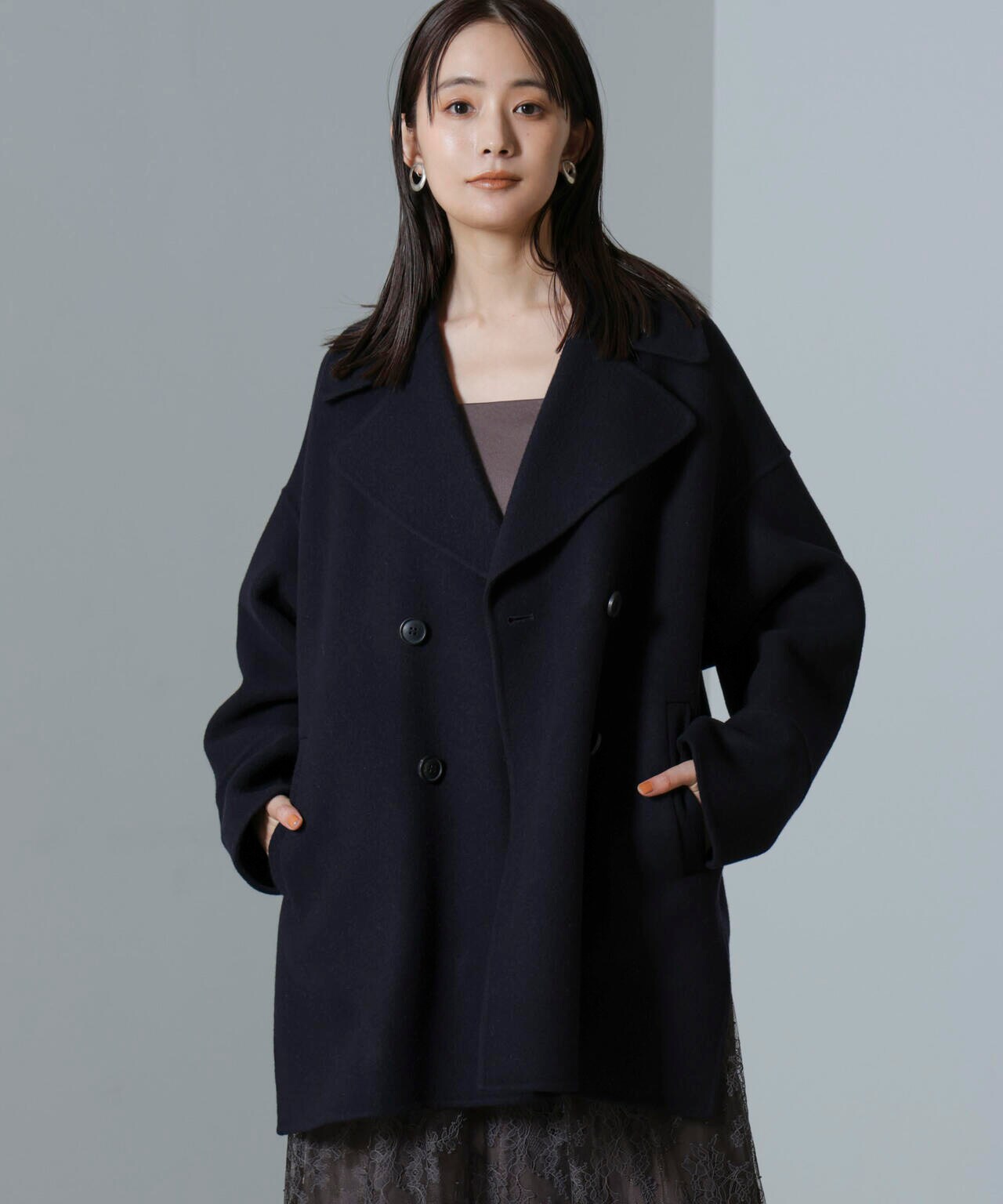 PURE LAMBS リバーミドルコート