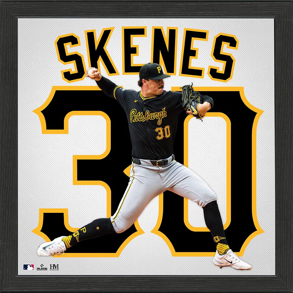 Paul Skenes Jersey Number Frame, Highland Mint | Pittsburgh