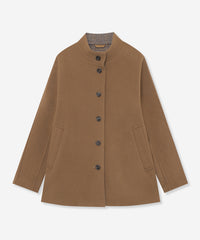 BARNET/バーネット】バイカラーウールリバーコート(コート