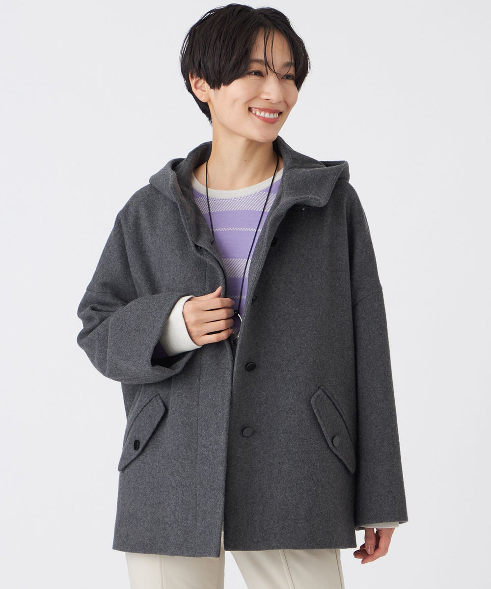 SANYO Style EDITION掲載】ウールスーパービーバーフーデッドコート