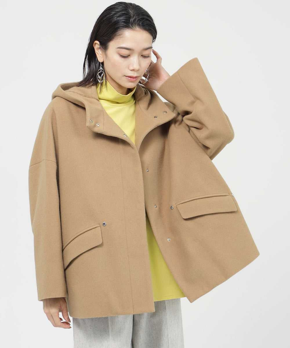 カタログ掲載品】ウールスーパービーバーフーデッドコート(コート