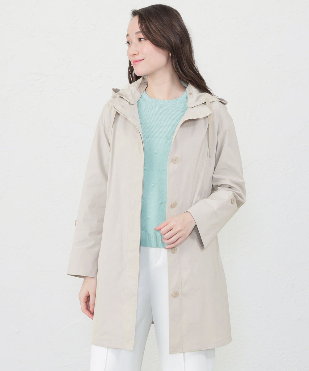 花粉対策】グレースメモリースタンドカラーフィールドコート(コート