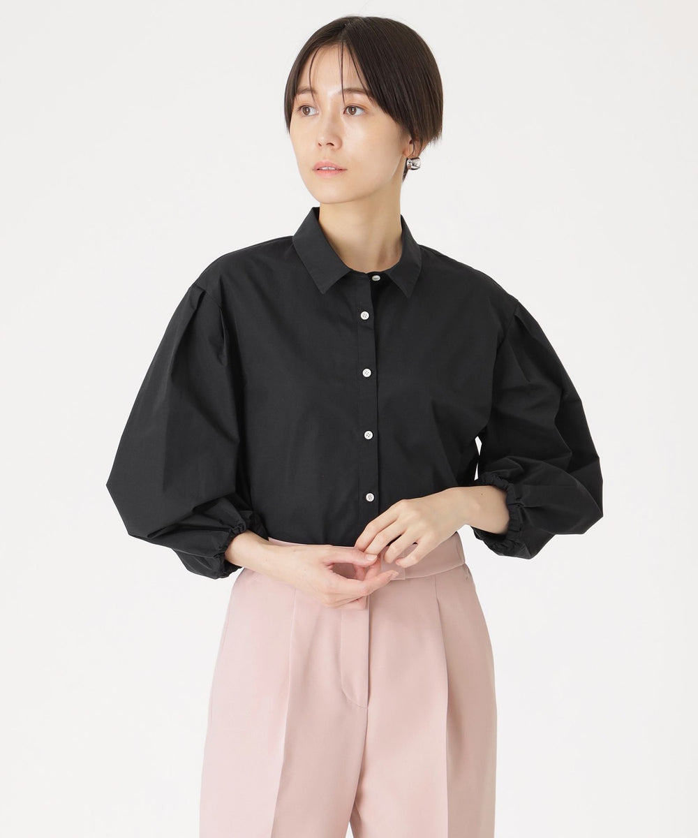 1枚着でも羽織りでも】バルーンスリーブオーバーシャツ(トップス