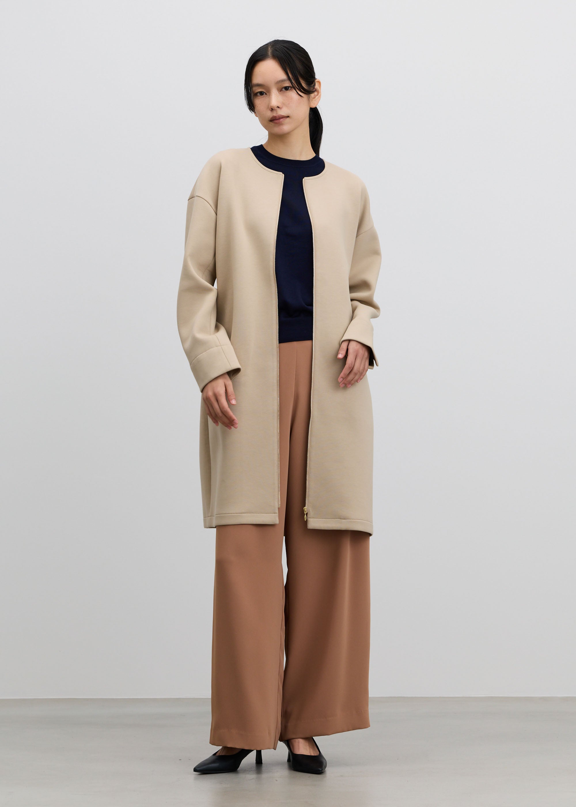 ウールハイゲージハーフスリーブプルオーバー - SOÉJU online store