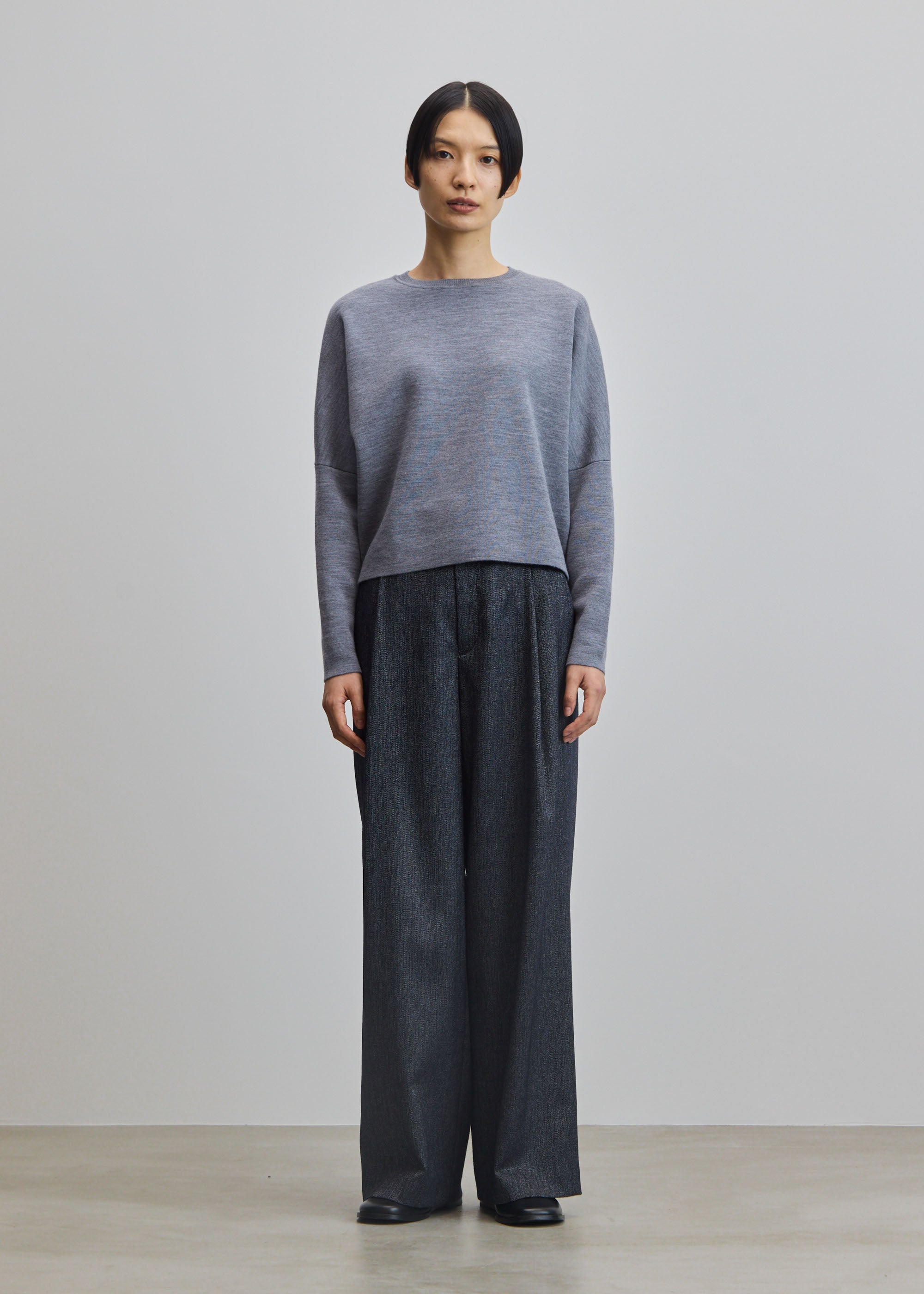 ヘリンボーンタックワイドパンツ - SOÉJU online store｜上質な大人の