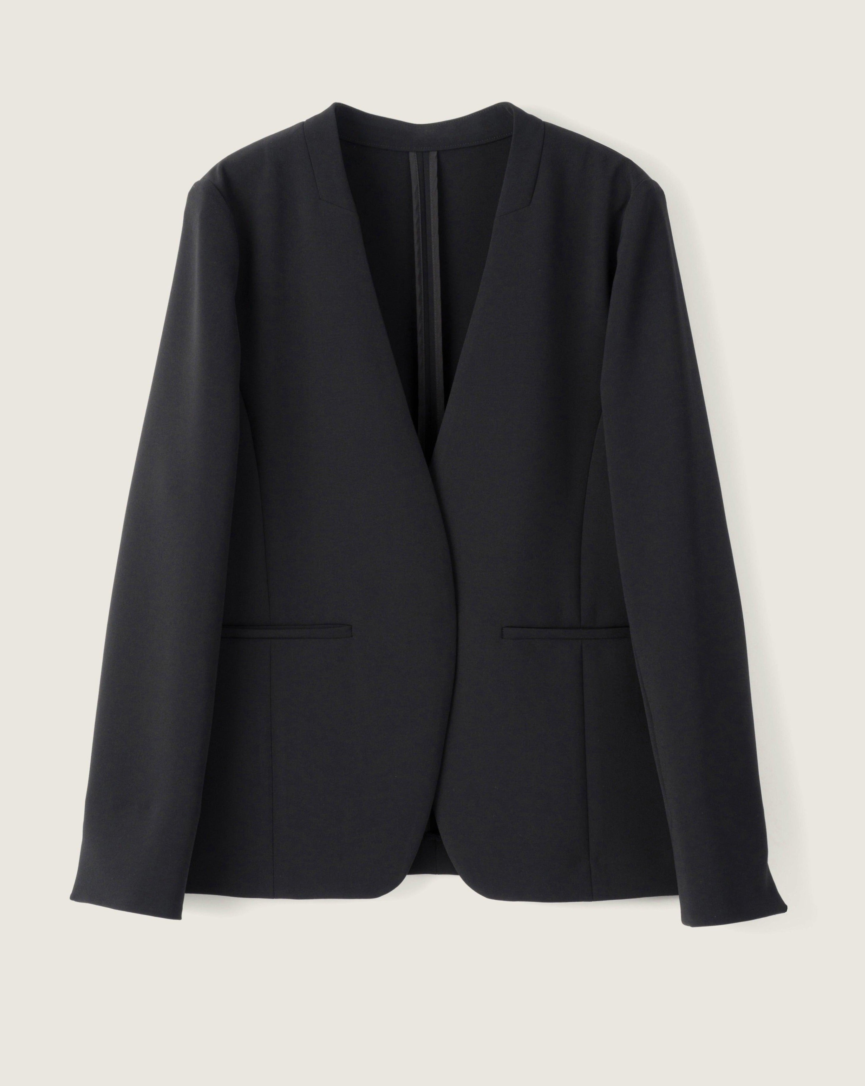 ストレッチファインノーカラージャケット - SOÉJU online store｜上質