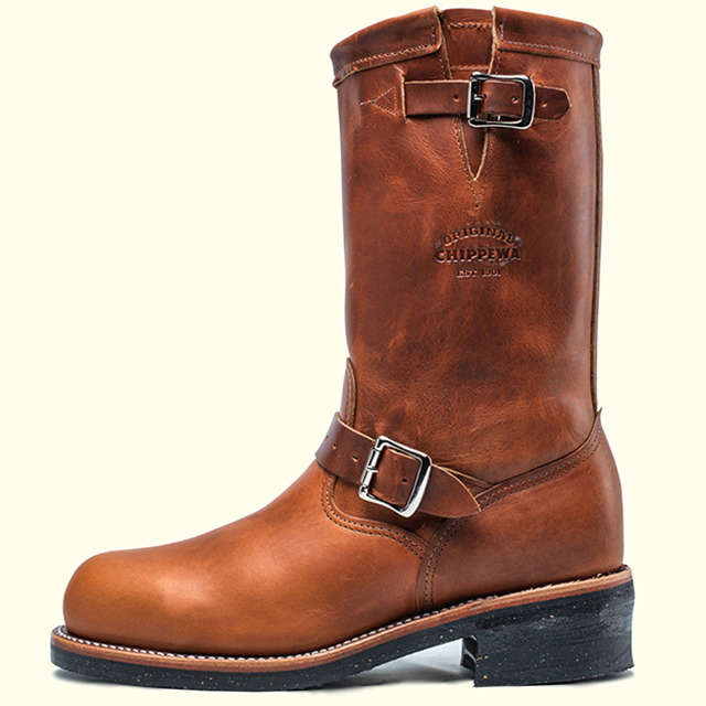 CHIPPEWA 11'' STEEL TOE ENGINEER 1901M05(9H(27.5cm) TAN RENEGADE