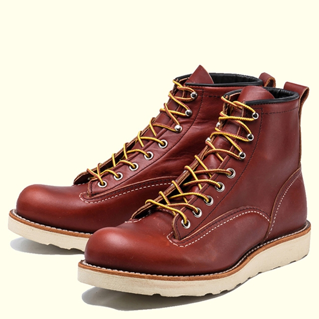 RED WING 6'' LINEMAN BOOTS 2924(9(27.0cm) RED BROWN): GOOD