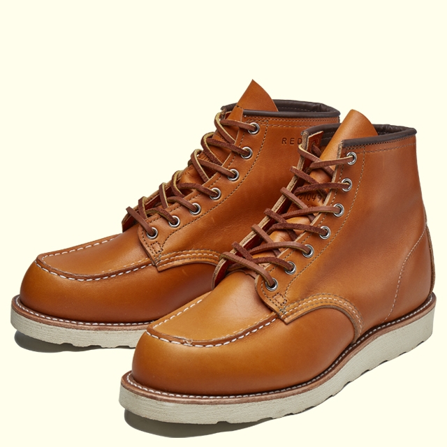 REDWING IRISH SETTER 6' MOC-TOE 9875(E)(10H(28.5cm) GOLD RUSSET