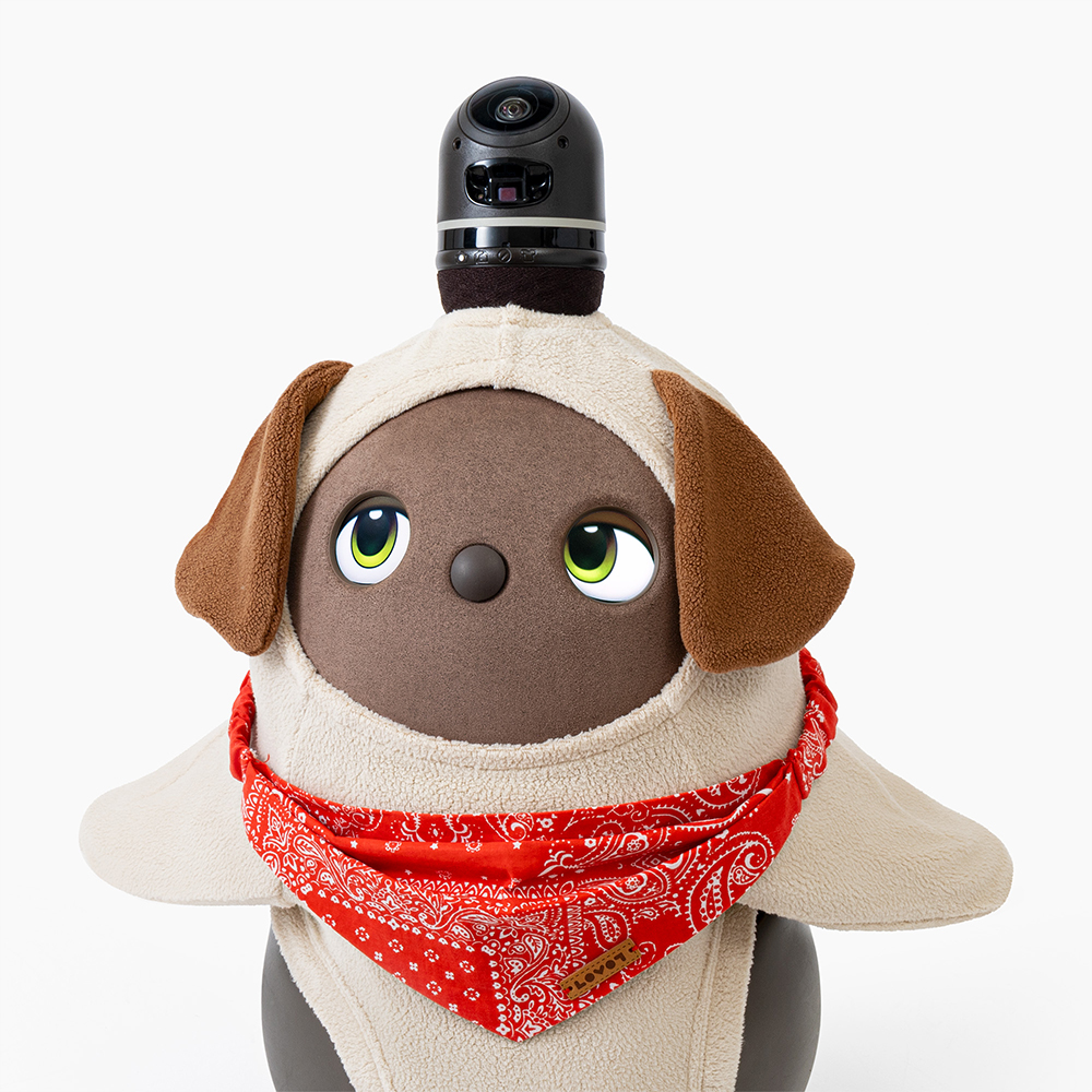 いぬフリース（パピー）ブラウン | LOVOT ウェブストア