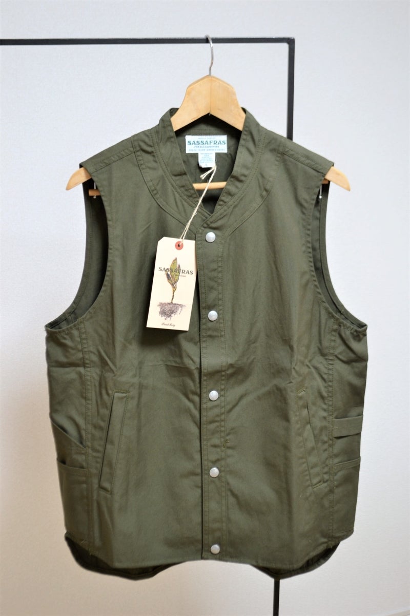 新品] SASSAFRAS /ベースウォール ガーデーナーベスト を出品しました