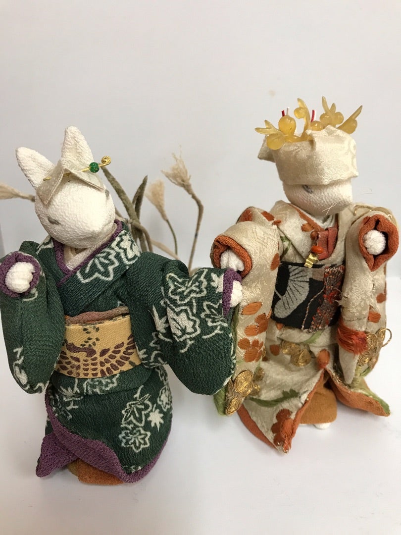 ちりめん細工 狐の嫁入り | 呂藝のブログ