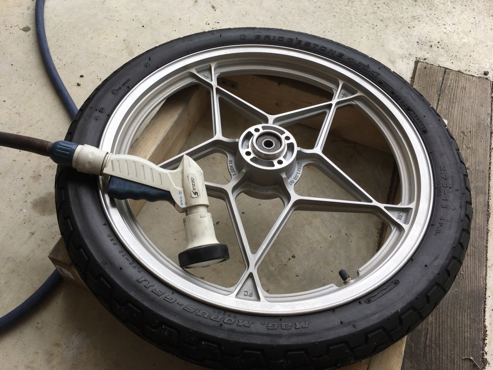 GN125 GS125星型キャストホイール（フロントホイール&メーターギア研磨