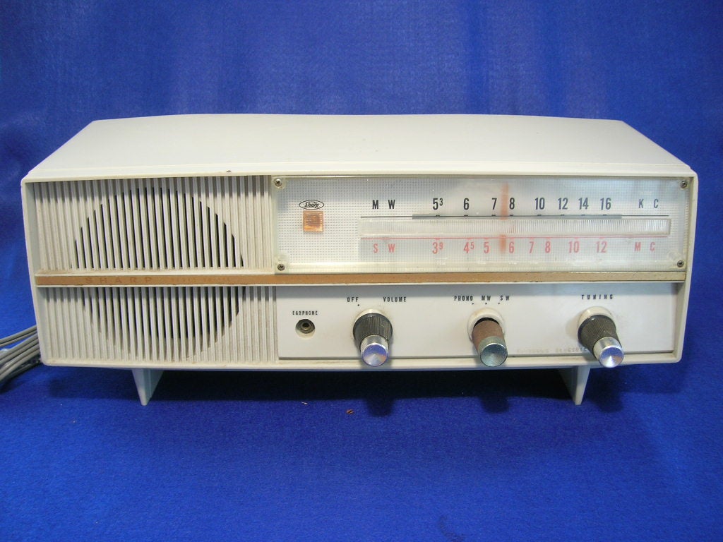 真空管ラジオ シャープラジオ 5M-108型 年代物 可動品 昭和レトロ