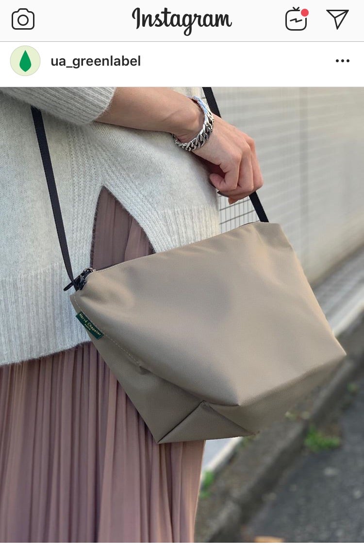 グリーンレーベル別注エルベシャプリエのビッグポシェット | ☆りんご