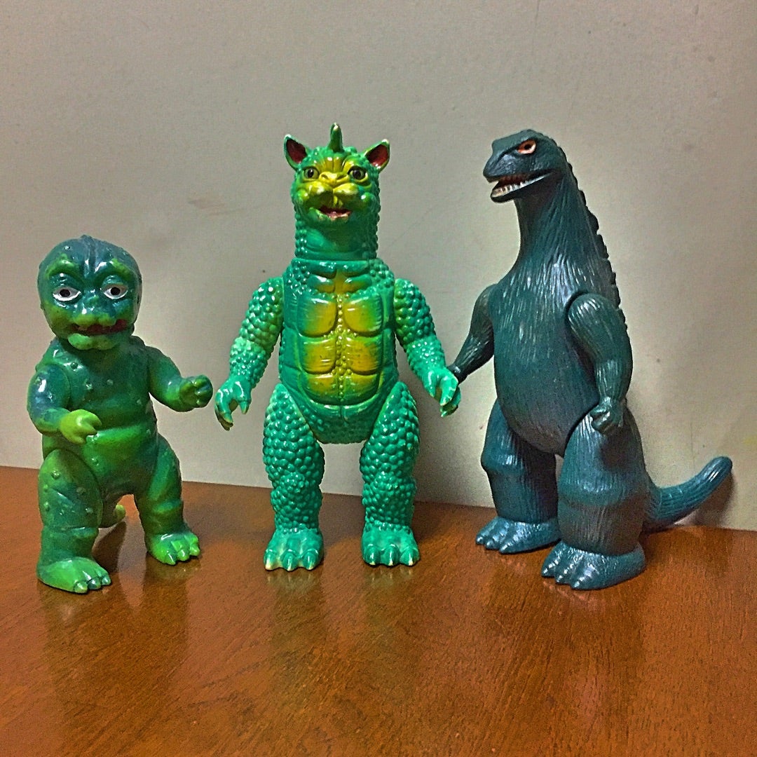 マルサン〜ひよこマーク〜ブルマァク ミニラ・ガバラ・ゴジラ オール