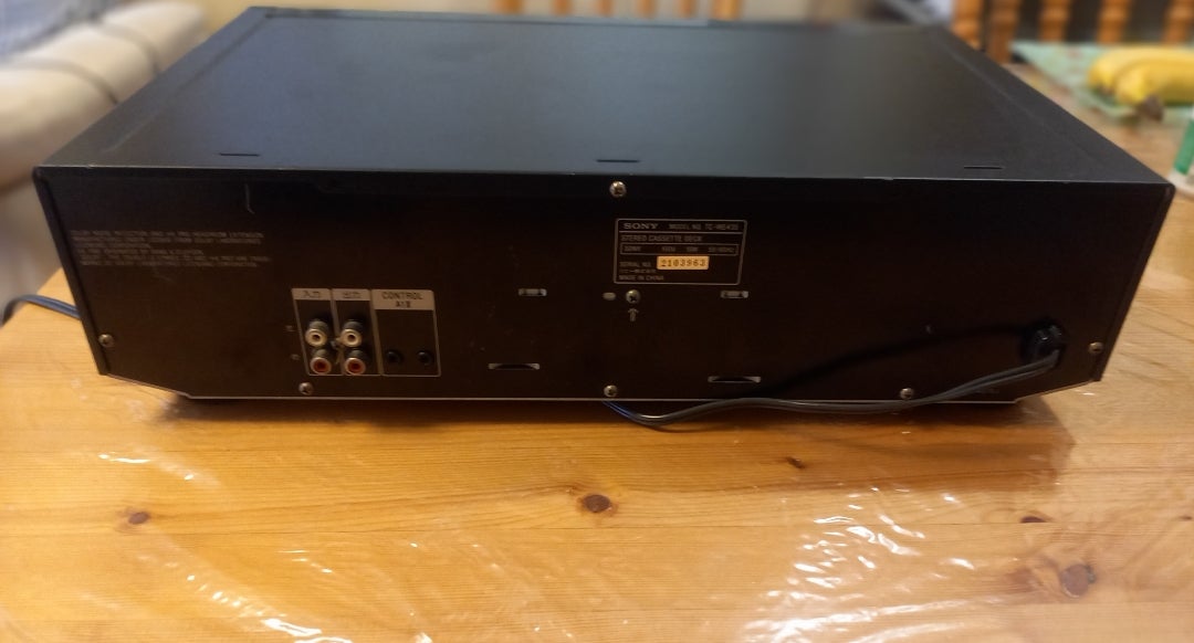 ソニーカセットデッキ TC-WE435とCD-4レコード録音済みメタルカセット