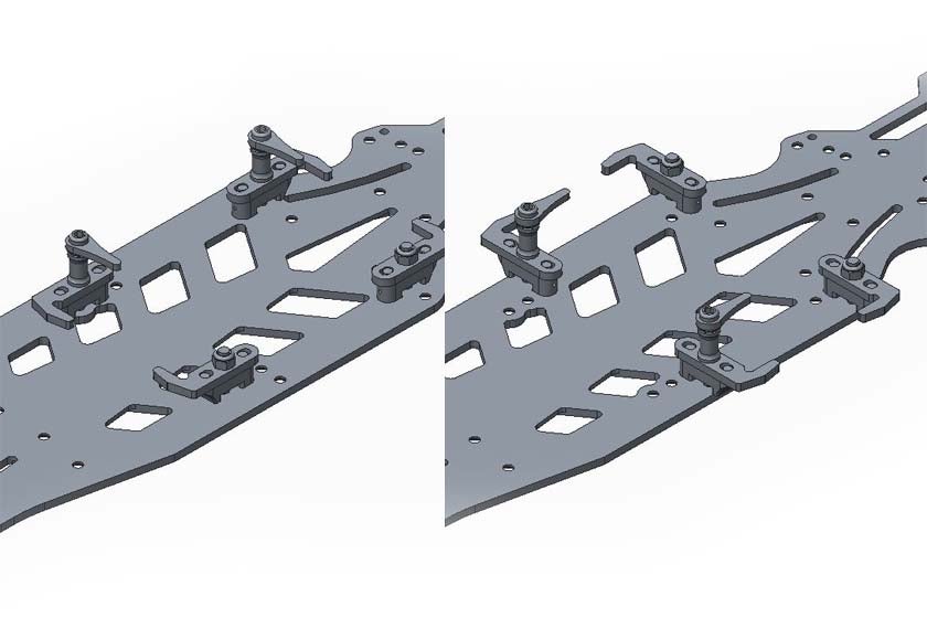 ヨコモ YD-2用 Teams ライトウエイトフレックスシャーシセット