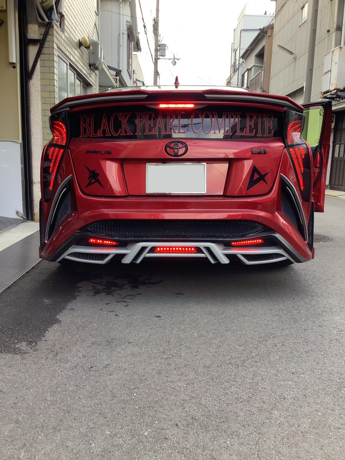 50プリウス アクリル装飾 イカリング シーケンシャルウインカー ヘッド