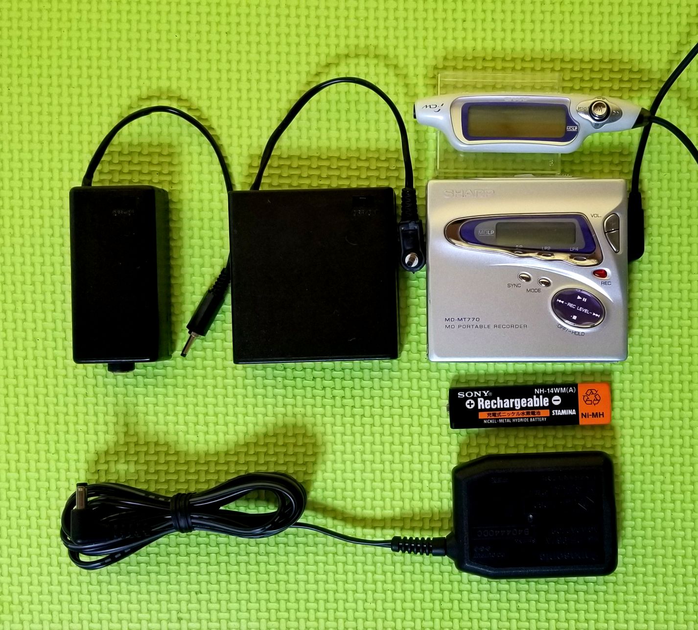 MDポータブルレコーダー SHARP MD-MT770-S MDLP対応 訳あり完動品