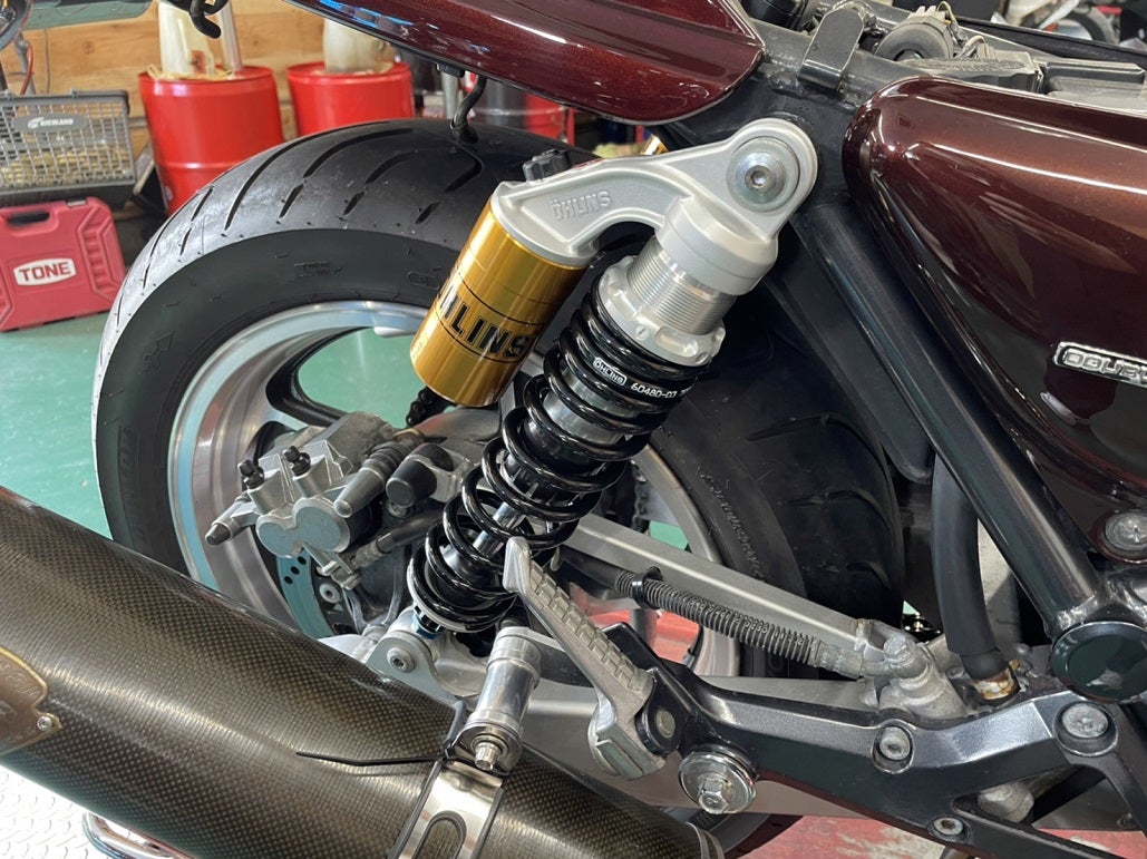 ゼファー1100フロントフォークスプリング・リアサスペンション交換