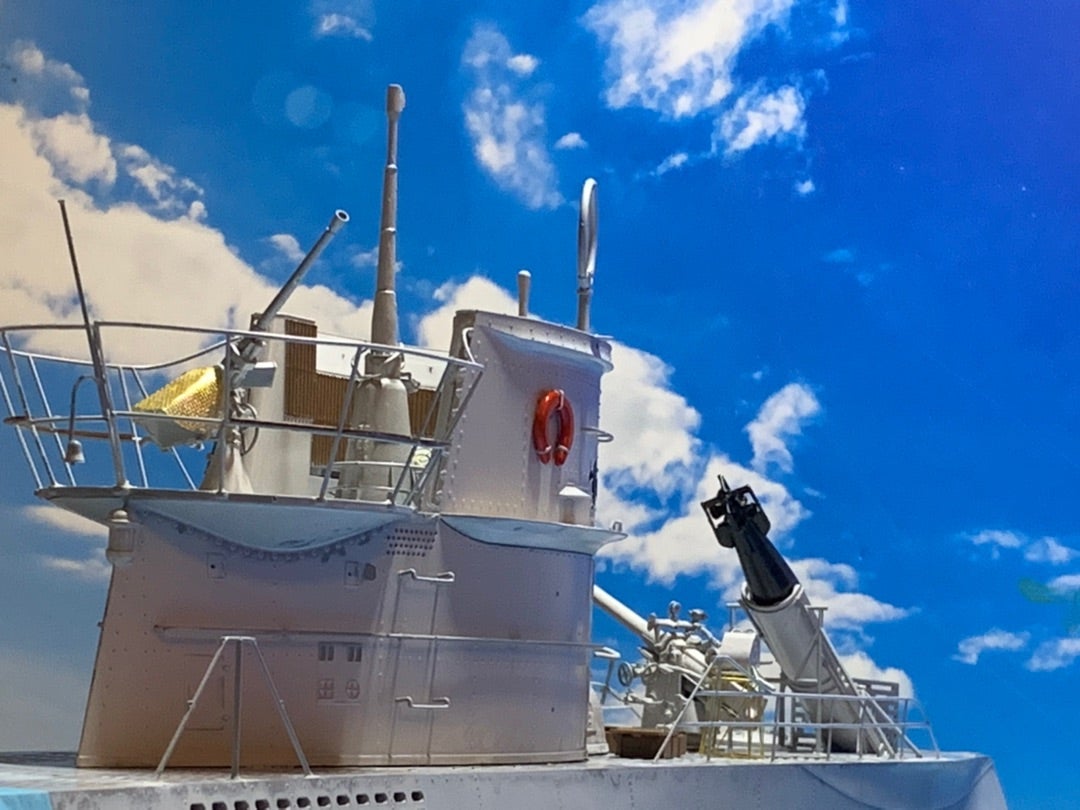 ドイツ海軍Uボート7-C の組み立てが完了 | お城のジオラマ鍬匠甲冑屋