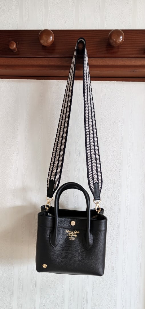 A.D.M.J. ショルダーストラップ（コン/ネイビー/ゴールド