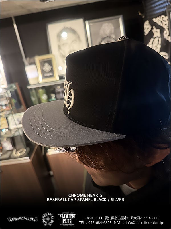 SOLD OUT！クロムハーツ ベースボール キャップ 5パネル ブラック