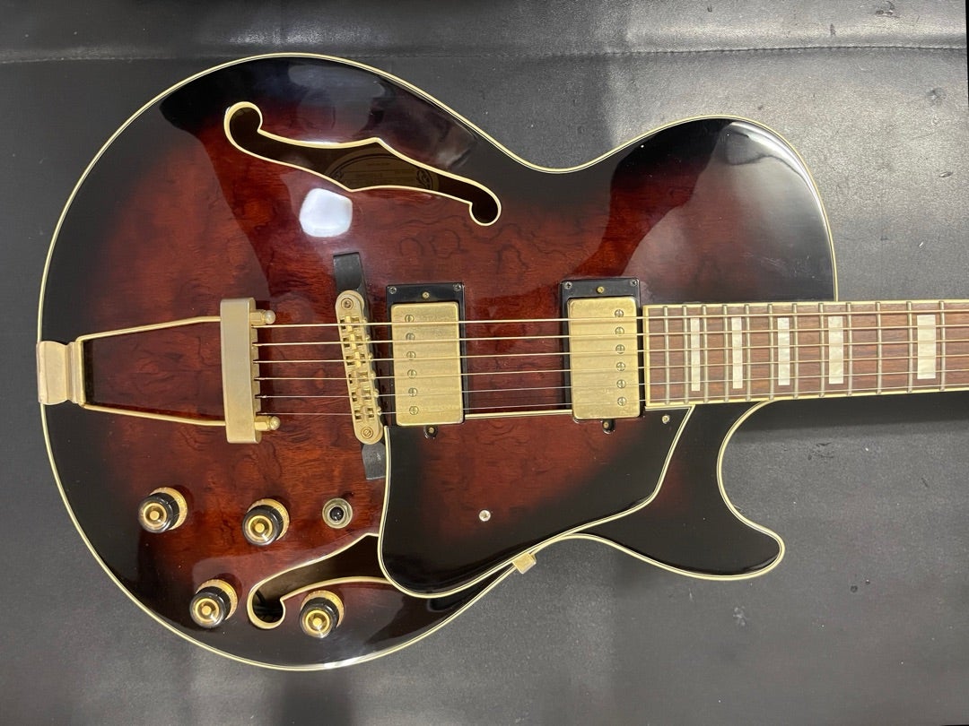 Ibanez AG95-DBS-12-05のフルアコのリペアです❗️ | Eric Clapton師匠