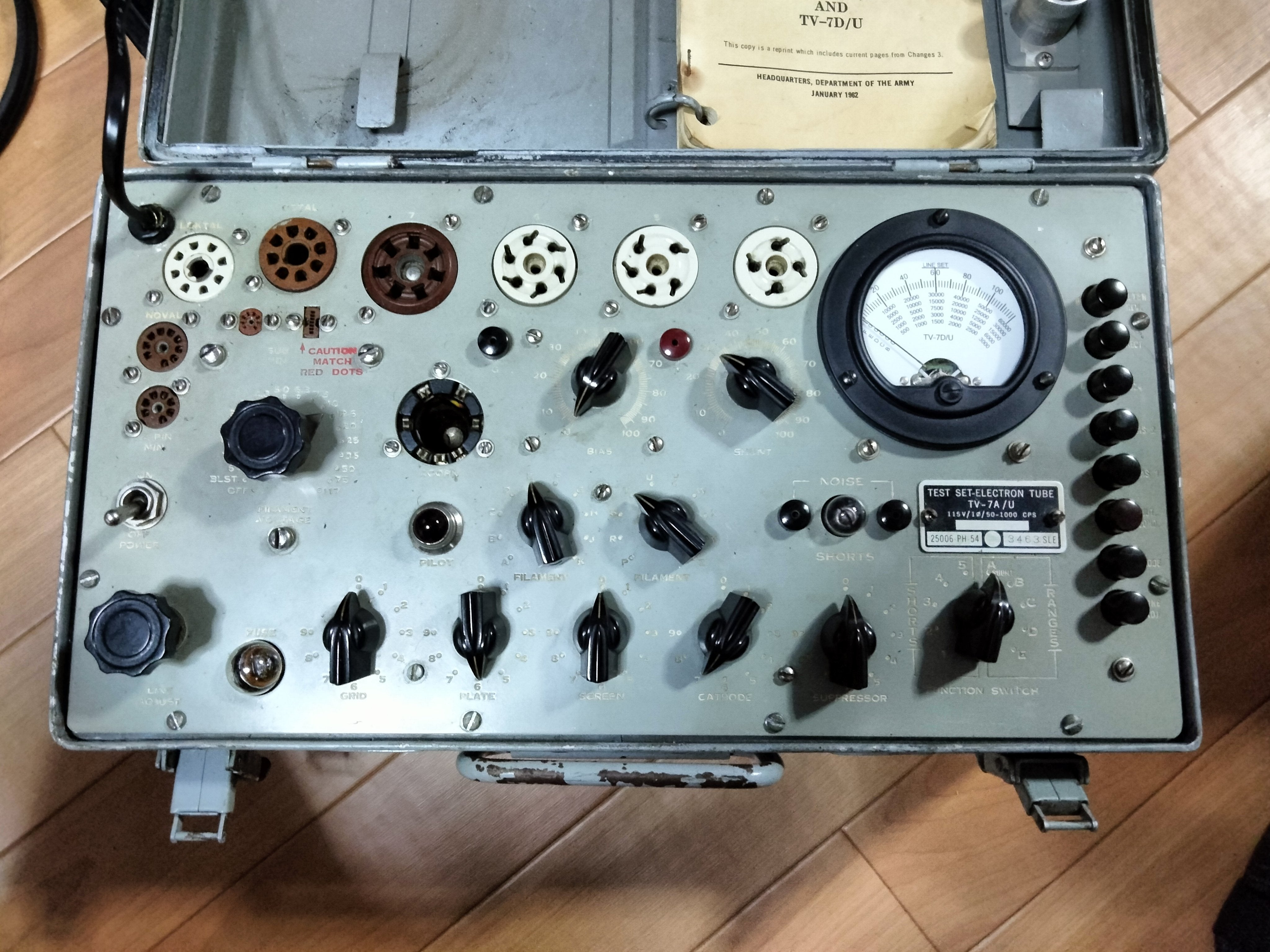 真空管試験機 TV-7A/U 使用方法 / 使い方 | 禁断のKRELL